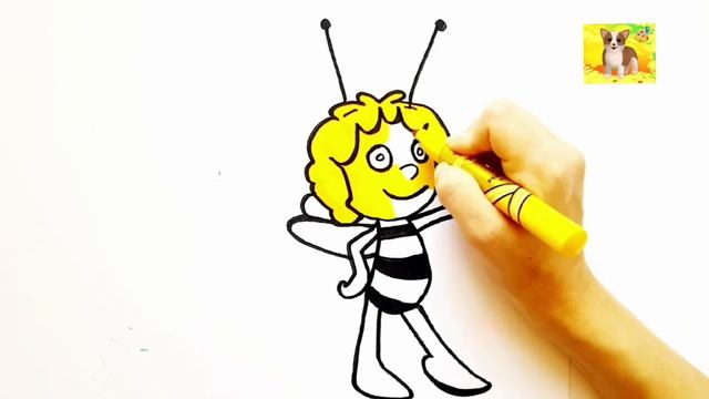 Пчелка Майя. Как нарисовать Пчелка Майя. Рисунок Пчелка Майя. смотреть онлайн