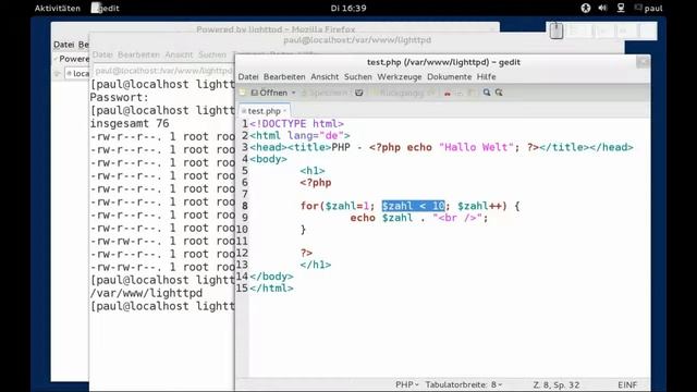 PHP-Programmierung - die for-Schleife смотреть онлайн