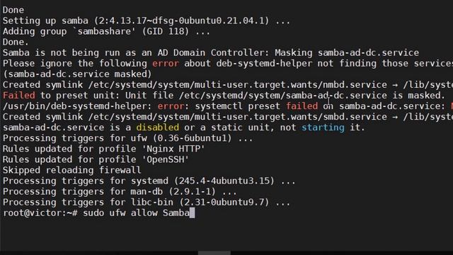 Ubuntu Server на VirtualBox 2. Сервер NGINX. Файловый сервер Samba. смотреть онлайн