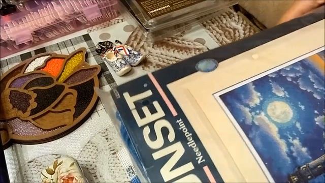 #35 Вышивка крестиком Рукодельные покупки, продвижение процесса "Бабочка" смотреть онлайн