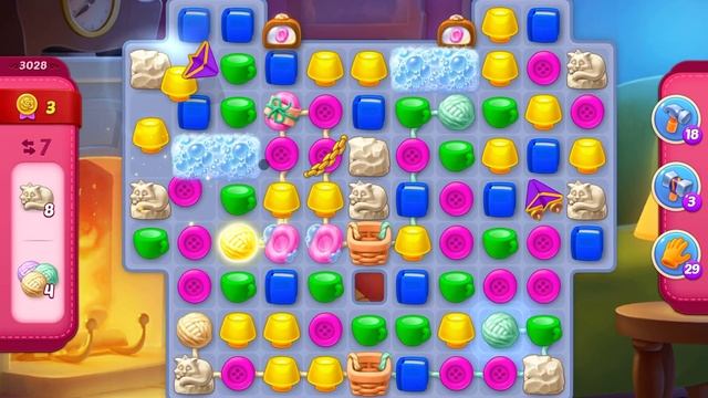 HomeScapes Level 3028 no boosters (14 moves) смотреть онлайн