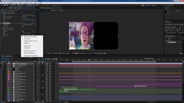 Quick way to create a chromatic aberration in After Effects смотреть онлайн