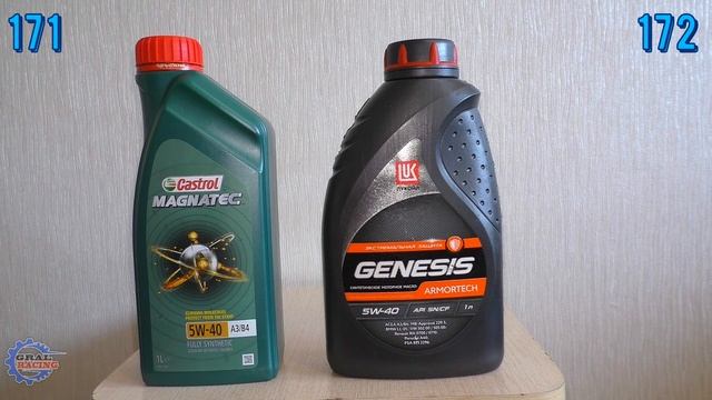 Лукойл Genesis Armortech 5w40 против Castrol Magnatec 5w40