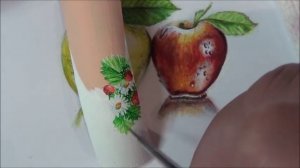 КРАСИВЫЙ ДИЗАЙН НА НОГТЯХ/РОМАШКИ/ЯГОДКИ/РИСУЕМ ЦВЕТЫ НА НОГТЯХ/Nail art painting