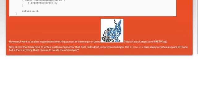 How to generate a custom QR code in Android programmatically using ZXing Library? смотреть онлайн