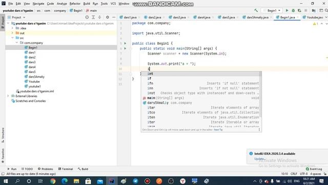 JAVADAN AMALIY DARSLAR / 1-DARS / BEGIN1 / PULATOV DILMUROD HALIMBOY O'GLI DARSLARI смотреть онлайн