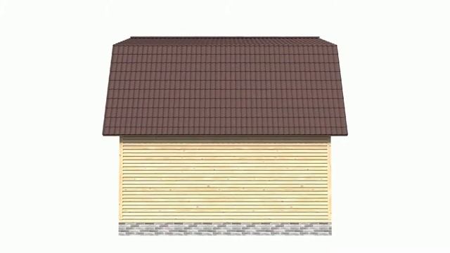 5.Дом из бруса из бруса 6х6. С мансардой. смотреть онлайн