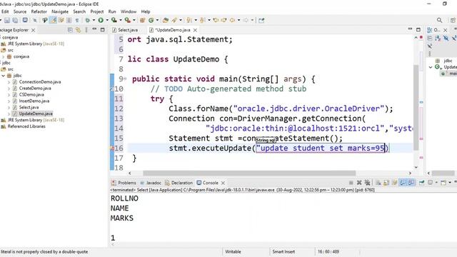 Update Record in database using JDBC Program| lec 9| Advanced Java| BhanuPriya смотреть онлайн