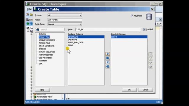 Creating a table and its constraints in Oracle SQL смотреть онлайн