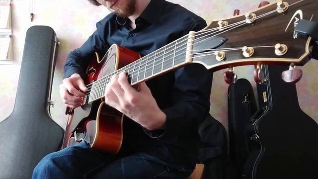 Anton Sukhodoev - April in Paris (7 string jazz archtop cover) смотреть онлайн
