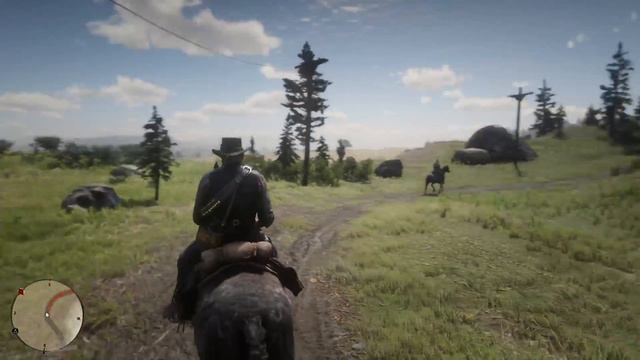 RDR 2. Прохождение 12. Преследую подозрительного типа. Обокрал его...карта сокровищ!! смотреть онлайн