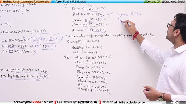 Java 05 Floating Point Literals смотреть онлайн
