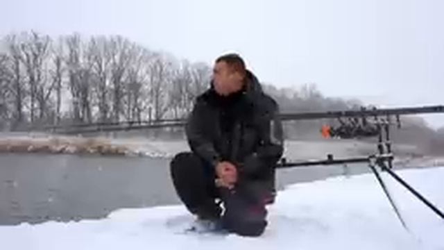 РЫБАЛКА на КАРПА в СНЕГОПАД . ЗАКРЫТИЕ СЕЗОНА 2020 .Рыбалка с НОЧЁВКОЙ смотреть онлайн