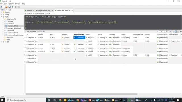 MongoDB Skip, Unset, Unwind and SortByCount Aggregation Operations #Part13 смотреть онлайн