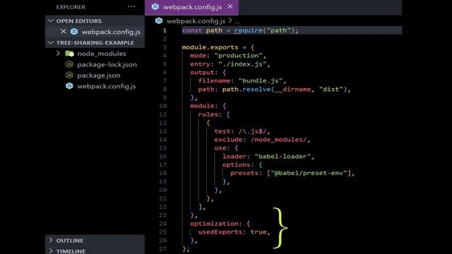 Tree shaking in JavaScript (Optimize the bundle size of your application) | Complete Example + Setu смотреть онлайн