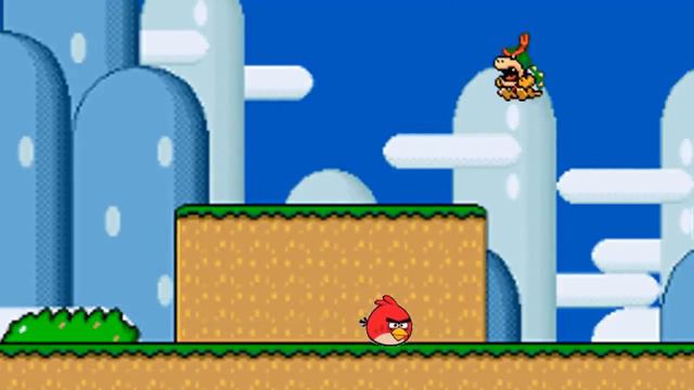 Angry Birds Animated in Super Mario World Ep. 1 | Yoshi’s Island 1 + Boss fight смотреть онлайн