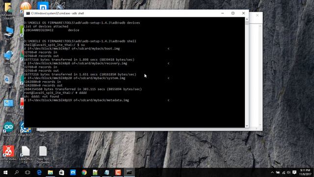 BACKUP ANDROID STOCK ROM USING ADB смотреть онлайн