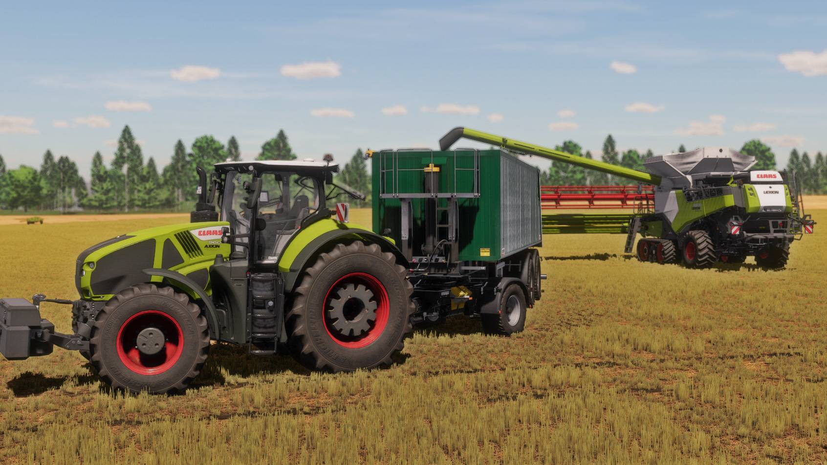 Farming Simulator 22 / Карта Landersum / Уборка тритикалле Claas Lexion 8600, 8900, NH CR10.90 смотреть онлайн