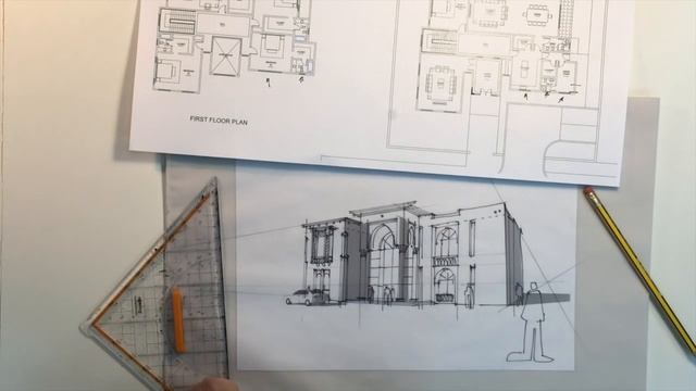 Architecture Sketch Tutorial 2 perspective смотреть онлайн