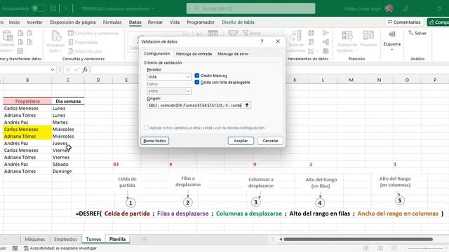 Validación dependiente con Excel смотреть онлайн