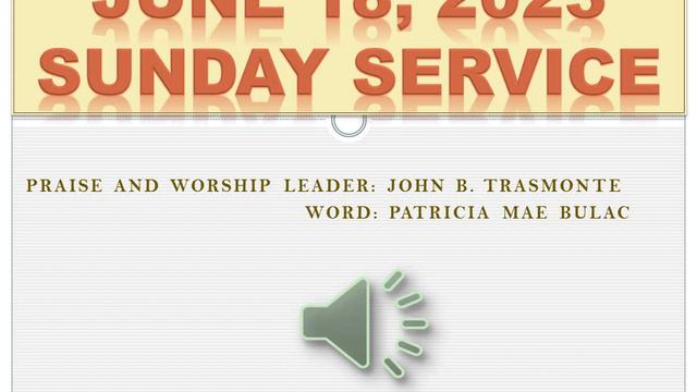 June 18, 2023 (Sunday Service) смотреть онлайн