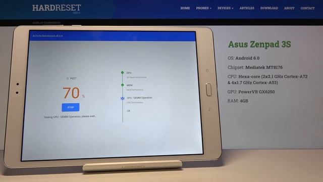 ASUS ZenPad 3S | AnTuTu Benchmark смотреть онлайн
