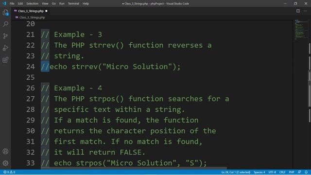PHP Strings and String Functions | PHP Tutorial in Hindi | Part - 3 смотреть онлайн