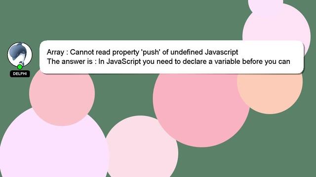 Array : Cannot read property 'push' of undefined Javascript смотреть онлайн