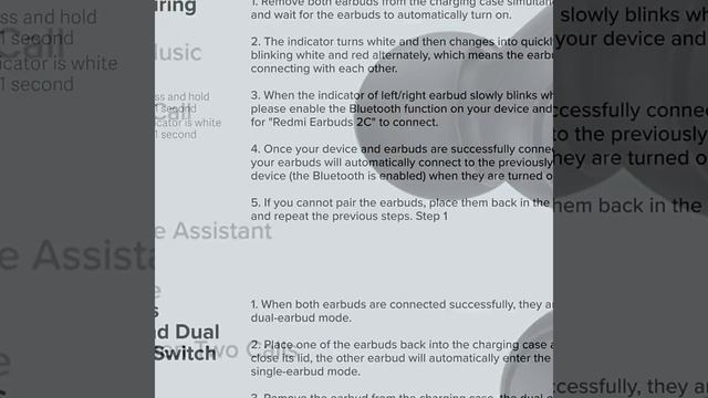 Redmi Earbuds 2C in-Ear Truly Wireless Earphones [Black] смотреть онлайн