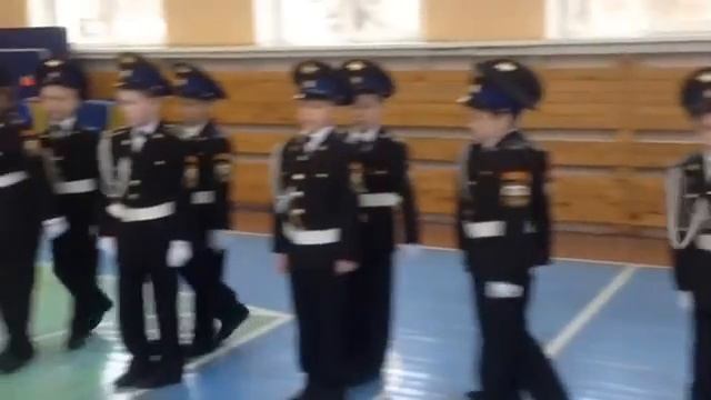 Смотр песни и строя, посвящённый Дню Защитника Отечества. 13 взвод смотреть онлайн