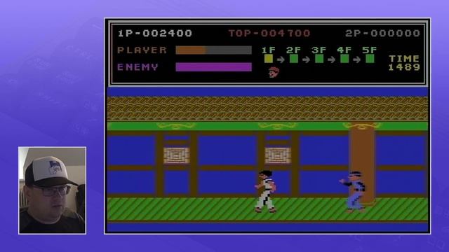 CC64 playing "Kung-Fu Master" (1985). Game #126. смотреть онлайн