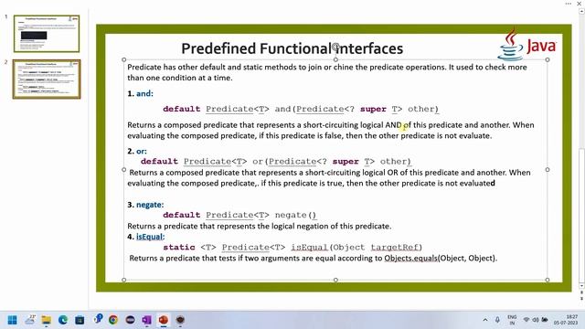 3.3 Predicate Functional Interface | How Predicate joining or Chaining will works| Predicate exampl смотреть онлайн