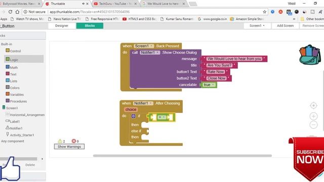 Thunkable Tutorial #11 - How to Insert an Exit Button in Thunkable App смотреть онлайн