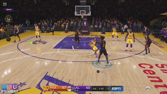 IMPOSSIBLE Behind The Back NUTMEG! The Lakers Really UNSTOPPABLE! NBA Live 19 The One Career смотреть онлайн