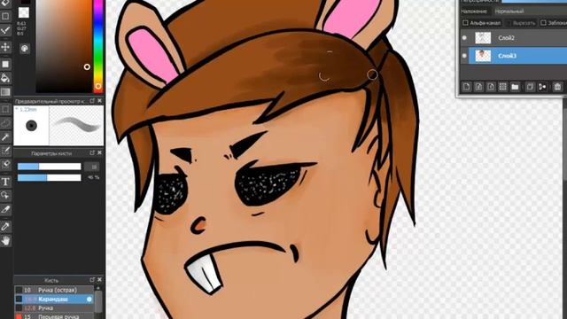 SPEED ART!!! РИСУЮ КРОЛИКА!!! //Tiad// #1 смотреть онлайн