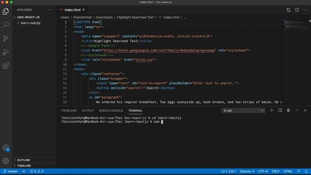 run react app javascript смотреть онлайн