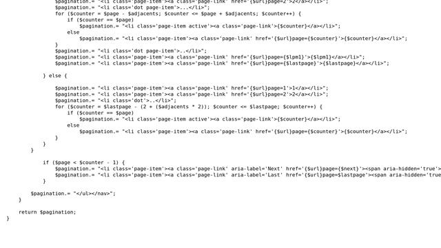 Code Review: Pagination PHP function - Can this code be made more efficient? смотреть онлайн