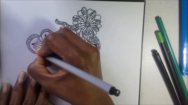 Zentangle Art | Zentangle face Drawing #01 смотреть онлайн