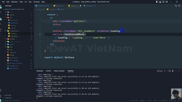 Two Ways Implement Infinite Scrolling Pagination using NextJS Server Actions + MongoDB смотреть онлайн