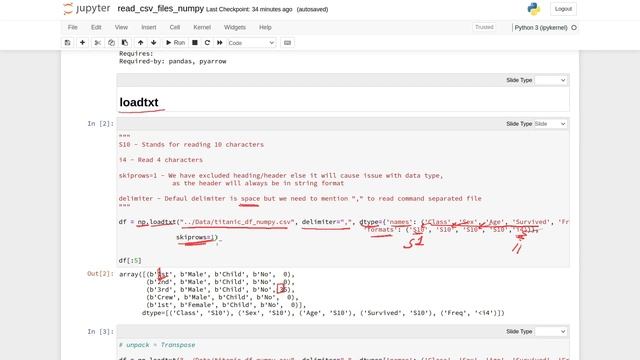 Python read CSV file using Numpy package #18.4 смотреть онлайн