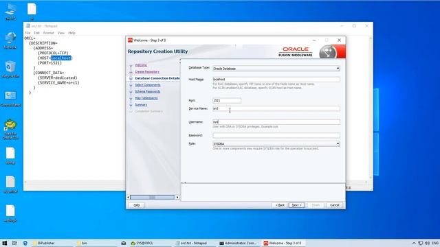 06 Oracle Repository Creation Utility (RCU.bat) for Bi Publisher смотреть онлайн