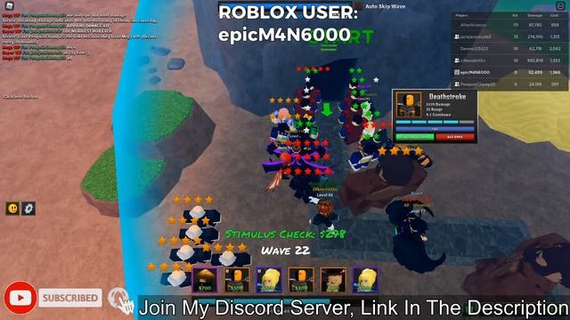 Ultimate Tower Defense Simulator | Discord VC Chat | Roblox смотреть онлайн