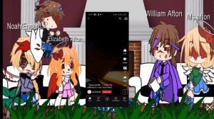 Aftons react to Michael as dazai //short//part 1//