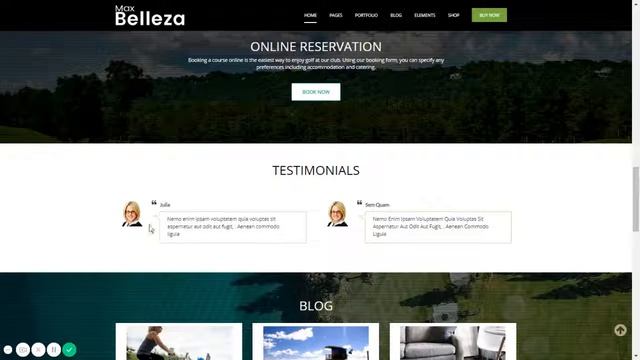 Golf Club - WordPress Themes смотреть онлайн