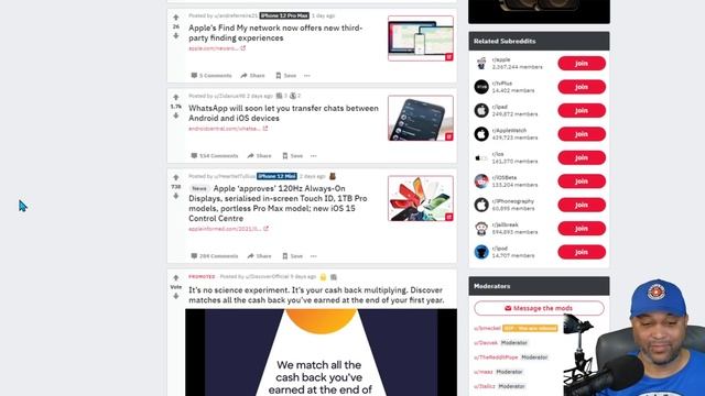 Tech YouTuber Reacts To The IPhone Reddit On R/iPhone