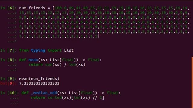 Week 6.9 Finding Mean and Median in Python (Urdu) смотреть онлайн