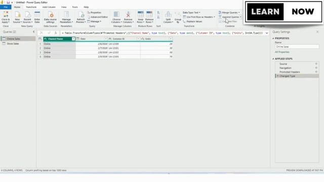 How to Append Queries in Power BI | Power BI Tutorial for Beginners смотреть онлайн