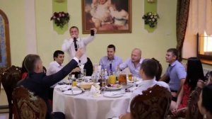 Друзья поздравляют молодых "Давай, до свидания"