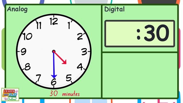 Telling the Time for Kids: Half Past Times смотреть онлайн