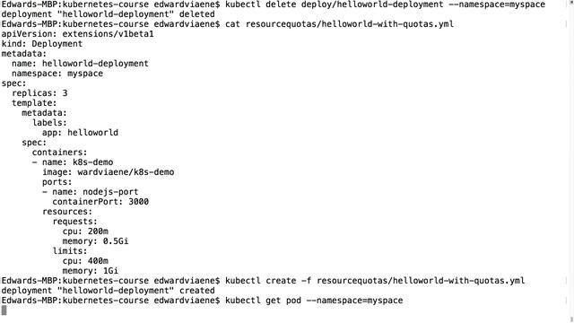 4 Demo Namespace quotas смотреть онлайн